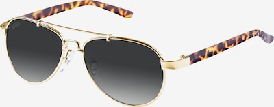 MSTRDS Óculos de sol 'Mumbo' em conhaque / castanho escuro / ouro / cinzento escuro, Vista do artigo