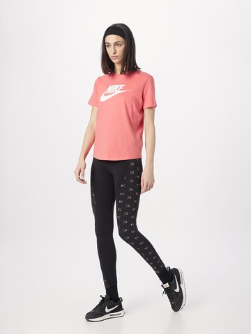 Nike Sportswear Skinny Funktionsbluse i orange