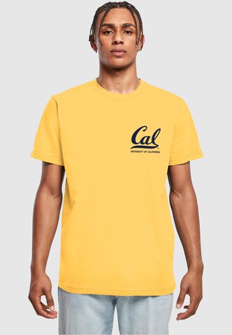 Merchcode T-Shirt 'Berkeley University - Cal' in Gelb: Vorderseite