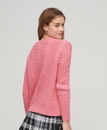 Pull-over Superdry en rose : devant