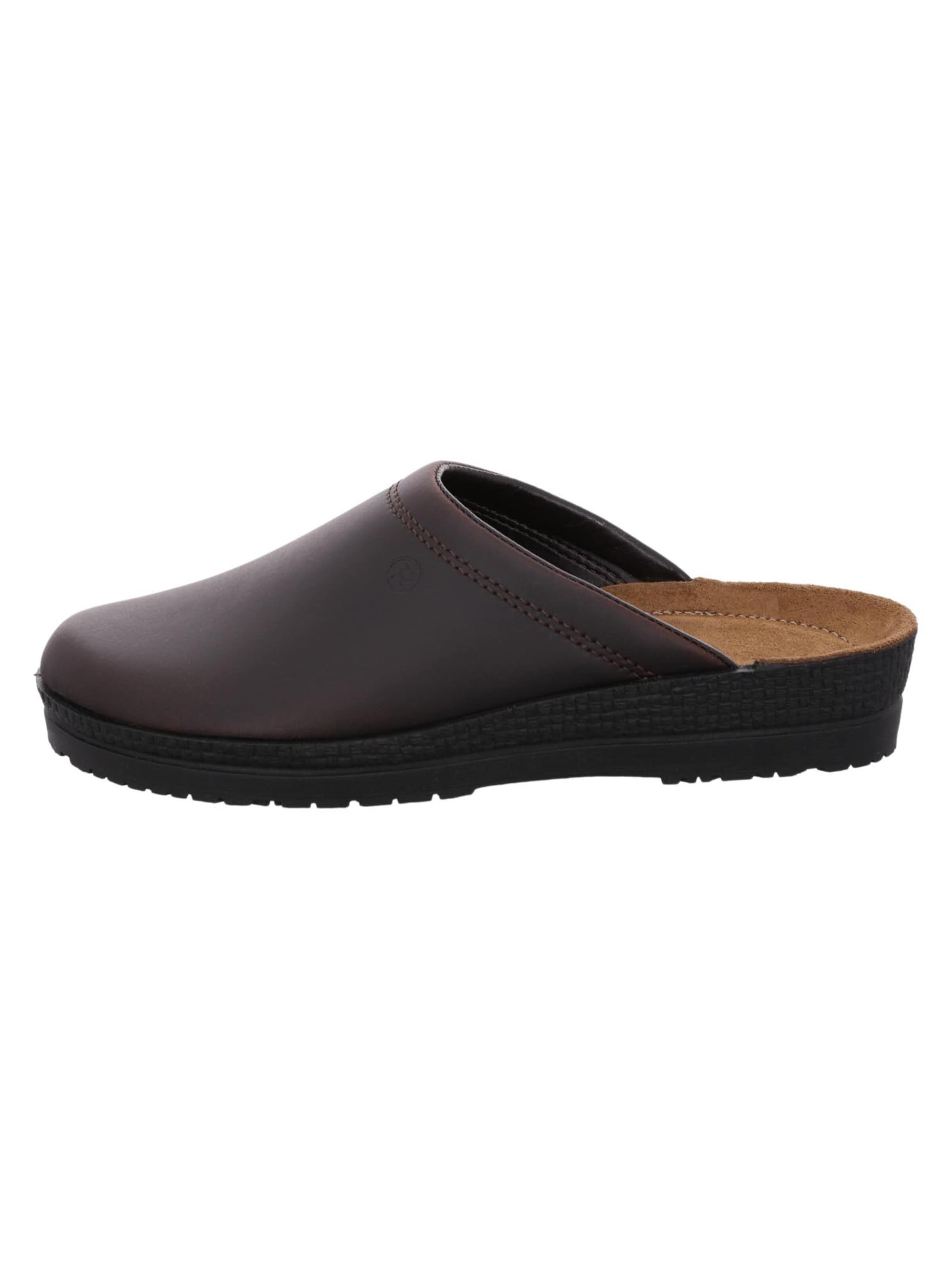 ROHDE Slippers 'Neustadt-H' in Brown: front