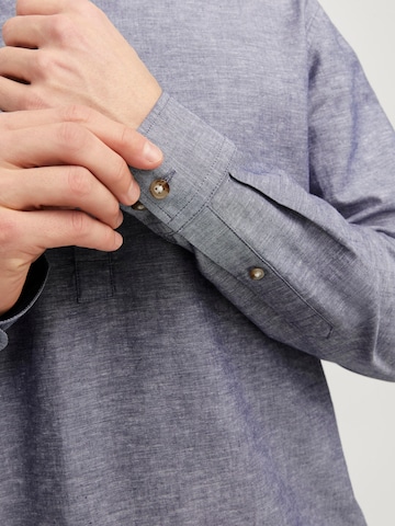 JACK & JONES Regular fit Button Up Shirt 'Summer' in Blue