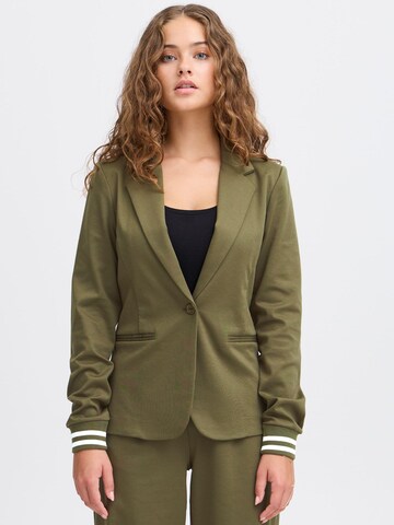 ICHI Blazer 'Kate' in Grün: Vorderseite