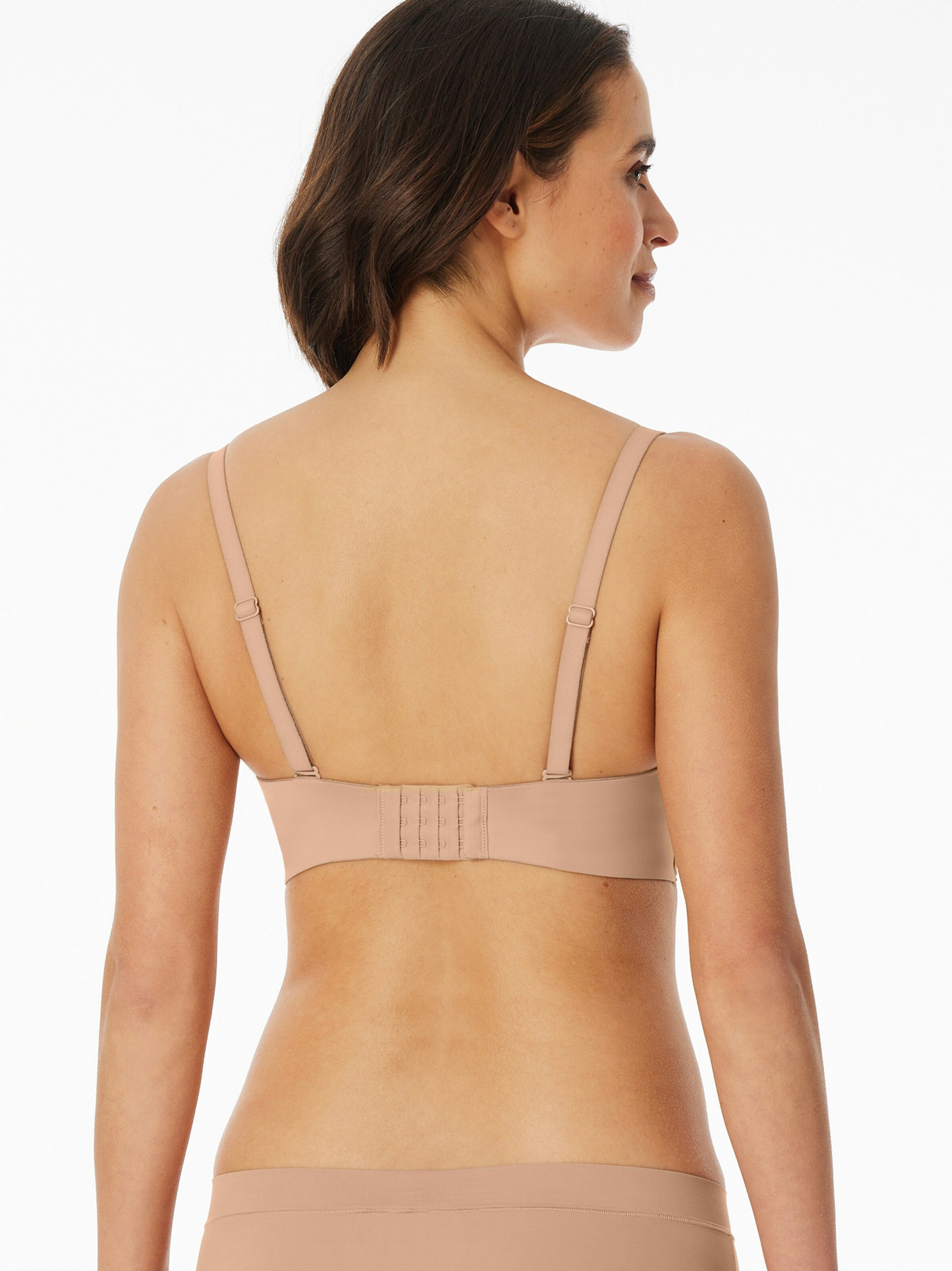 SCHIESSER Bandeau Bügel-BH ' Bandeau mit Schale - Unique Micro ' in Beige
