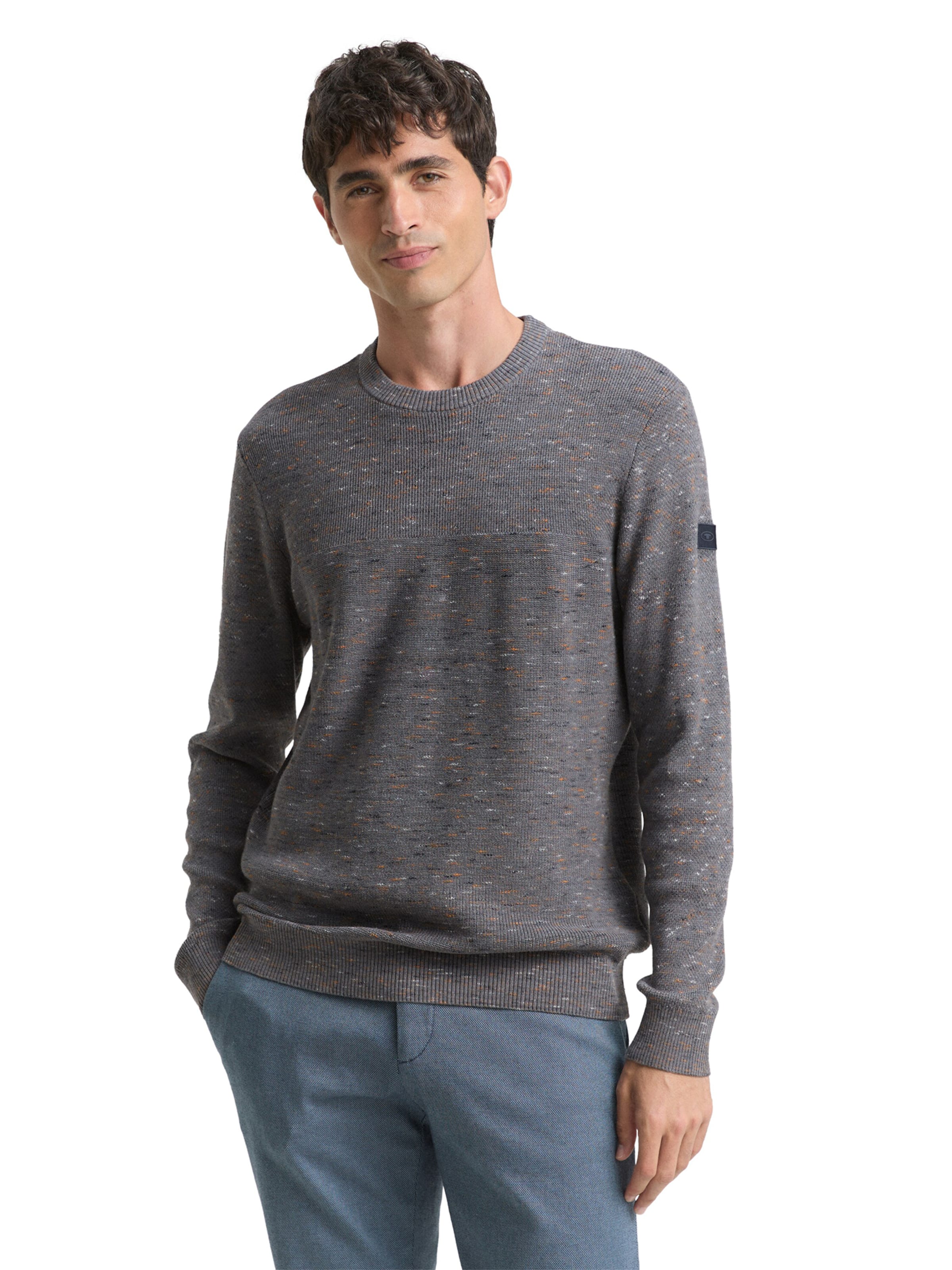 TOM TAILOR Pullover in Grau: Vorderseite