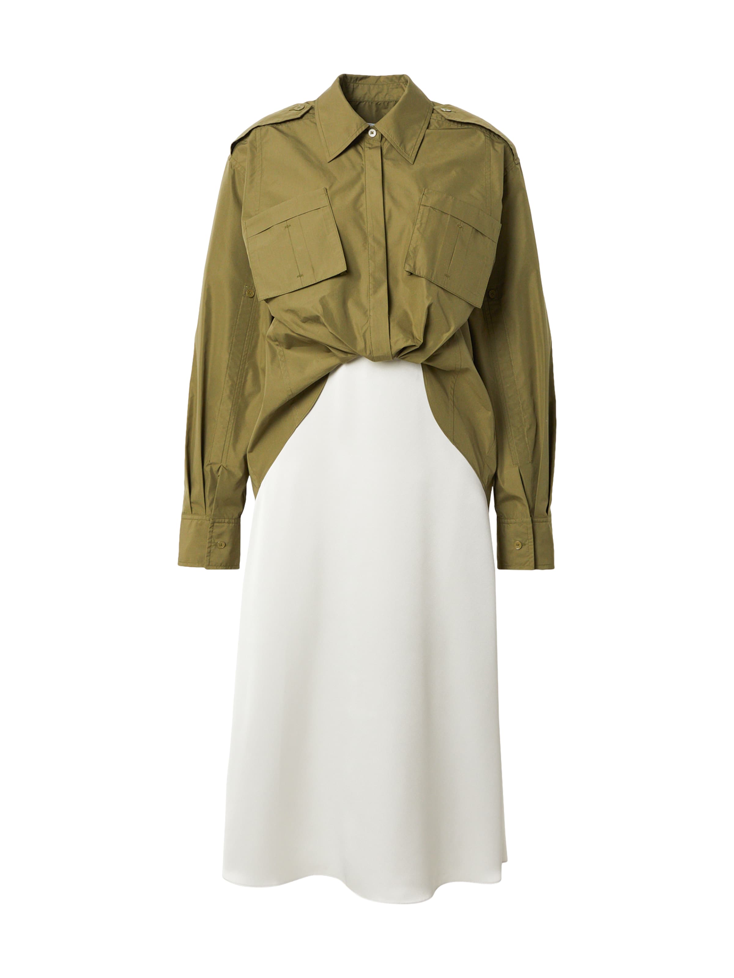 3.1 Phillip Lim Платье-рубашка в Зеленый: спереди