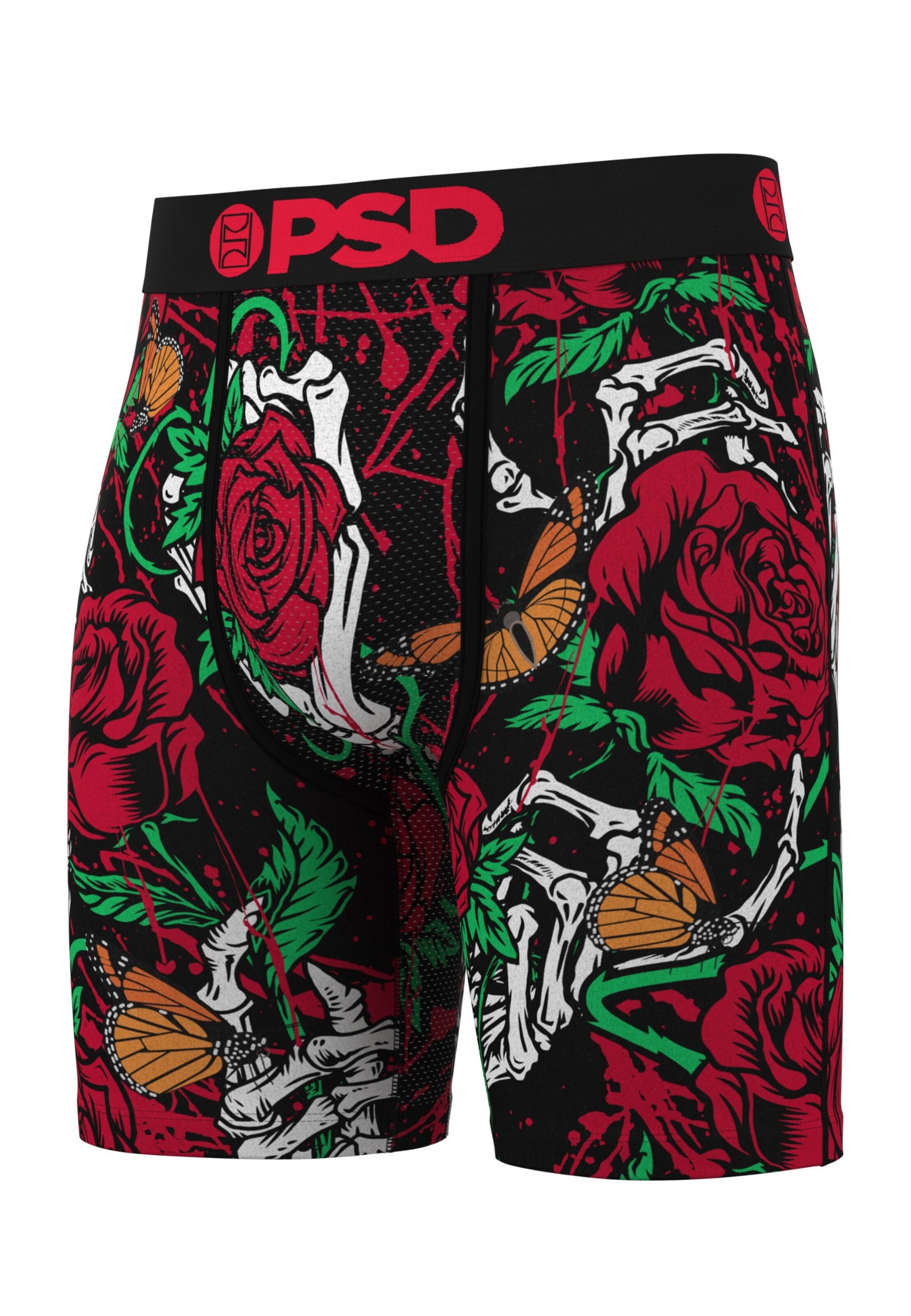 PSD Boxer shorts 'Eternal Roses' in Black