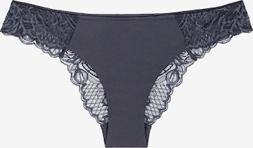 TRIUMPH Slip ' Wild Peony Florale Brazilian ' in Grey: front