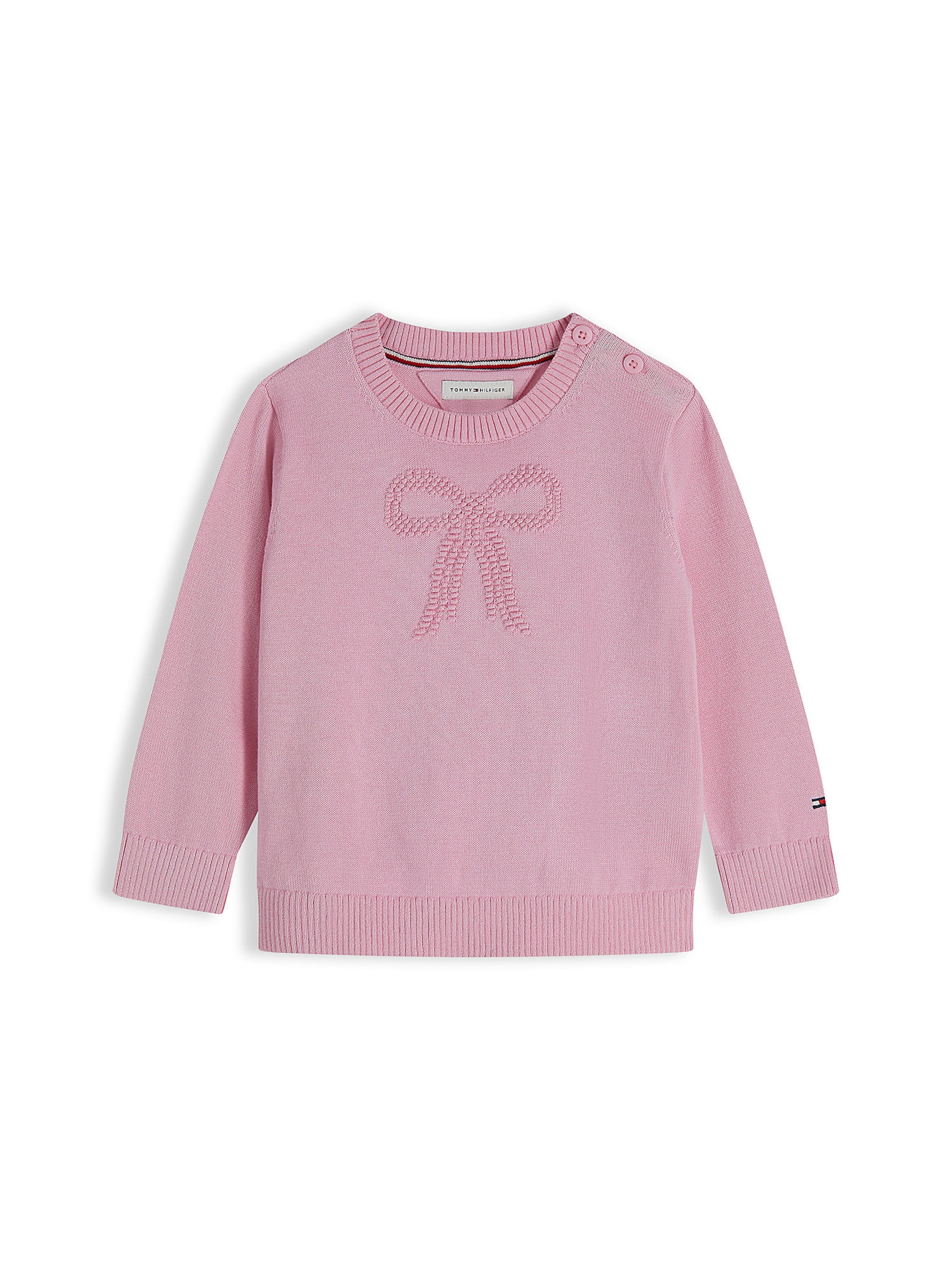 TOMMY HILFIGER Trui 'Essential' in Roze: voorkant