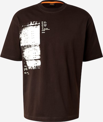 BOSS - Camiseta 'Te_Wagon' en marrón: frente