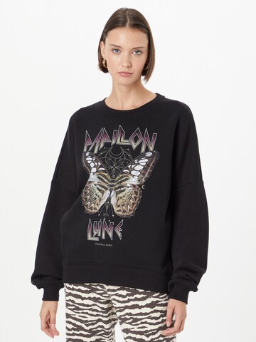 Colourful Rebel Sweatshirt 'Lune' in Schwarz: predná strana