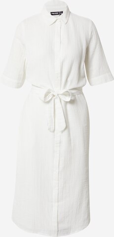 PIECES Платье-рубашка 'Stina' в Белый: спереди