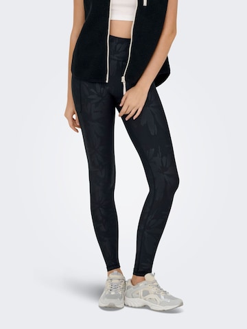 Skinny Pantalon de sport 'ONPJAM-2-DISA' ONLY PLAY en noir : devant