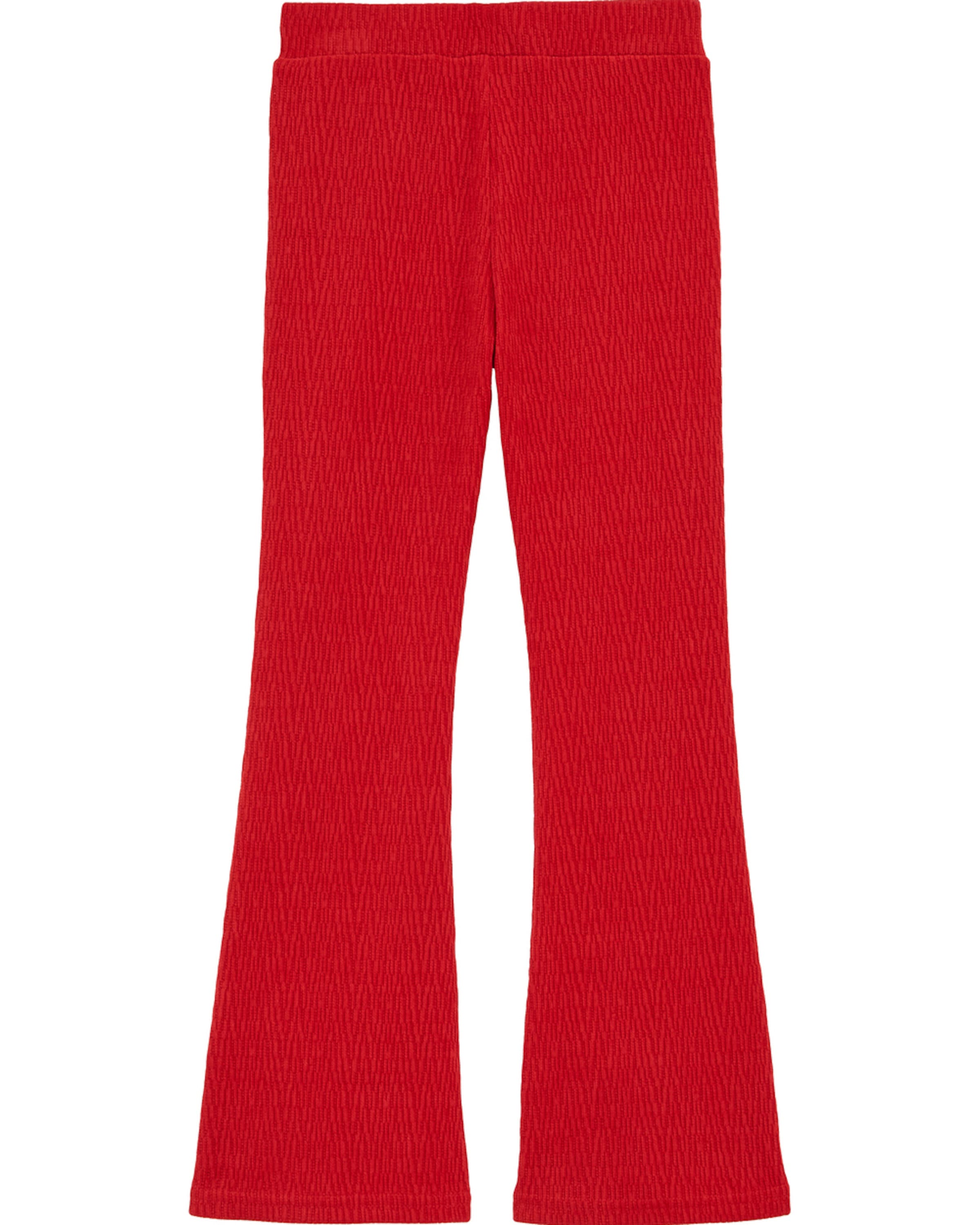 WE Fashion Zvonový Kalhoty – červená: přední strana