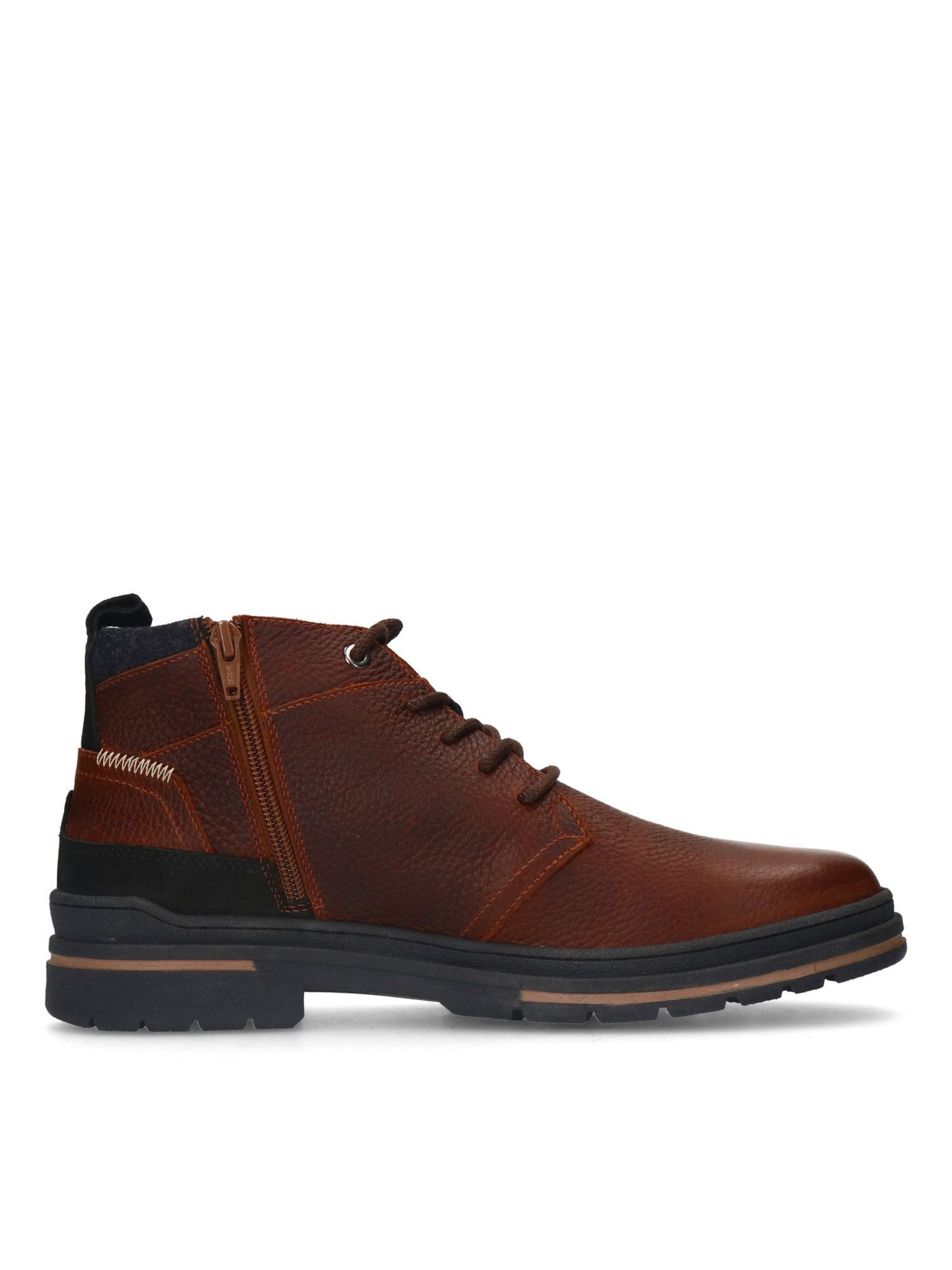 MANFIELD Lace-Up Boots in Brown