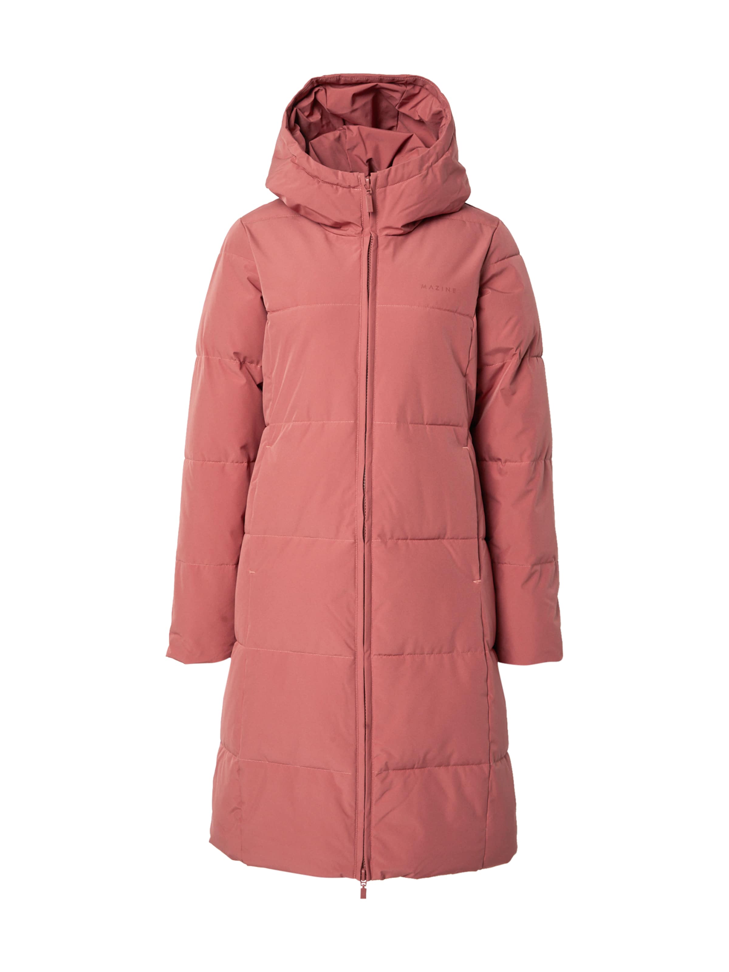 Manteau d’hiver mazine en rouge : devant