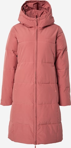 Manteau d’hiver mazine en rouge : devant