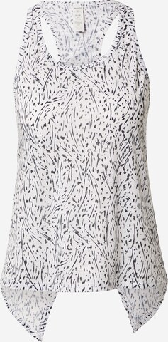 Marika Sports Top 'SEA' in White: front