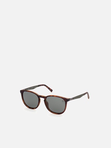 TIMBERLAND Zonnebril 'Timberland TB9235 Dark havana 53/19/145 MAN Sunglasses' in Bruin