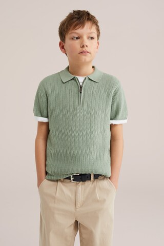 WE Fashion Свитер в Зеленый: спереди