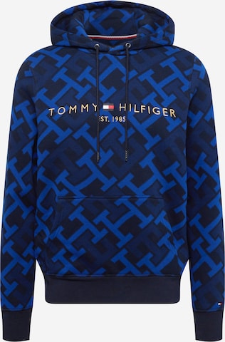 Bluză de molton de la TOMMY HILFIGER pe albastru: față