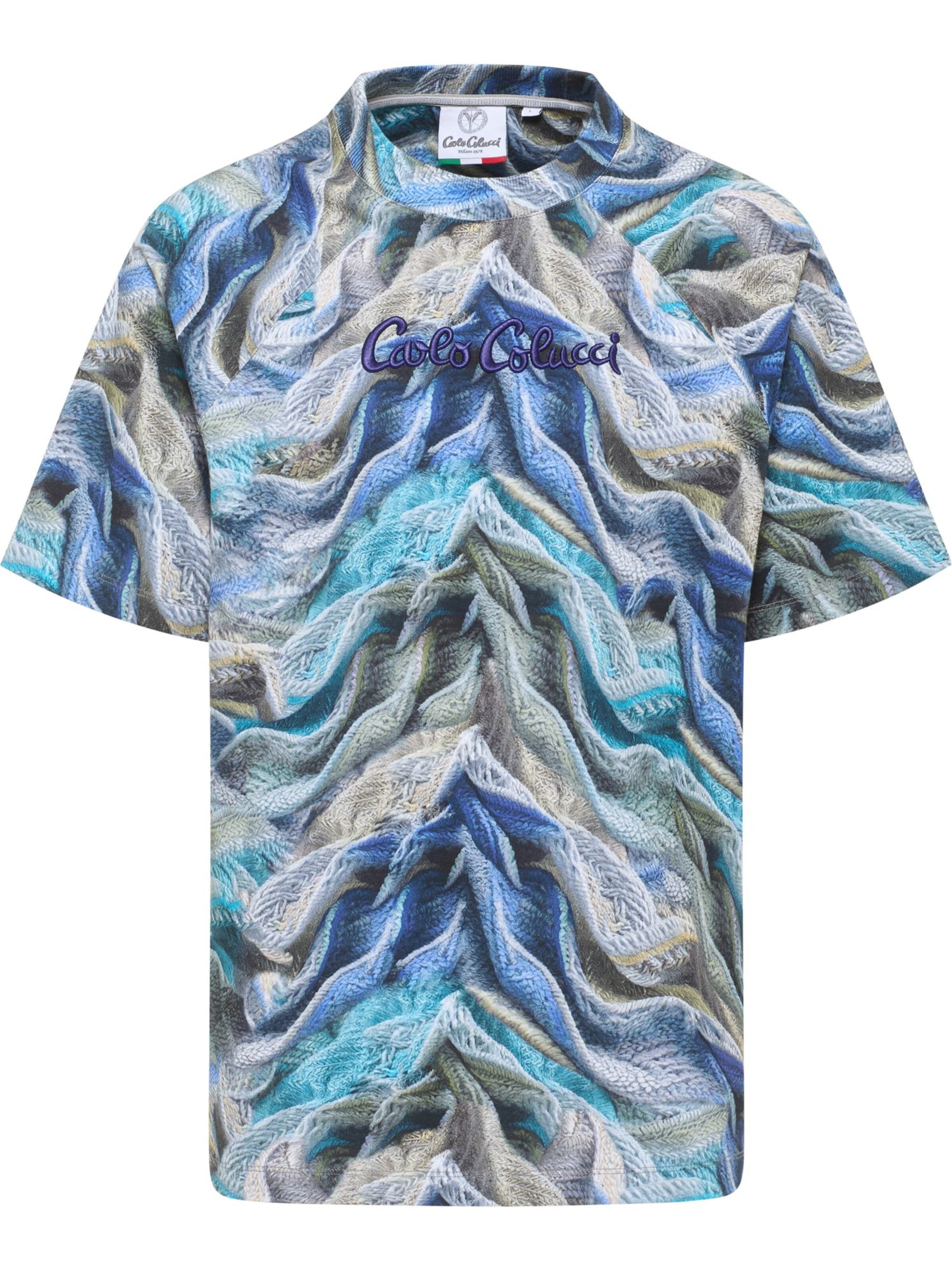 Carlo Colucci Shirt 'Dorn' in Blauw: voorkant