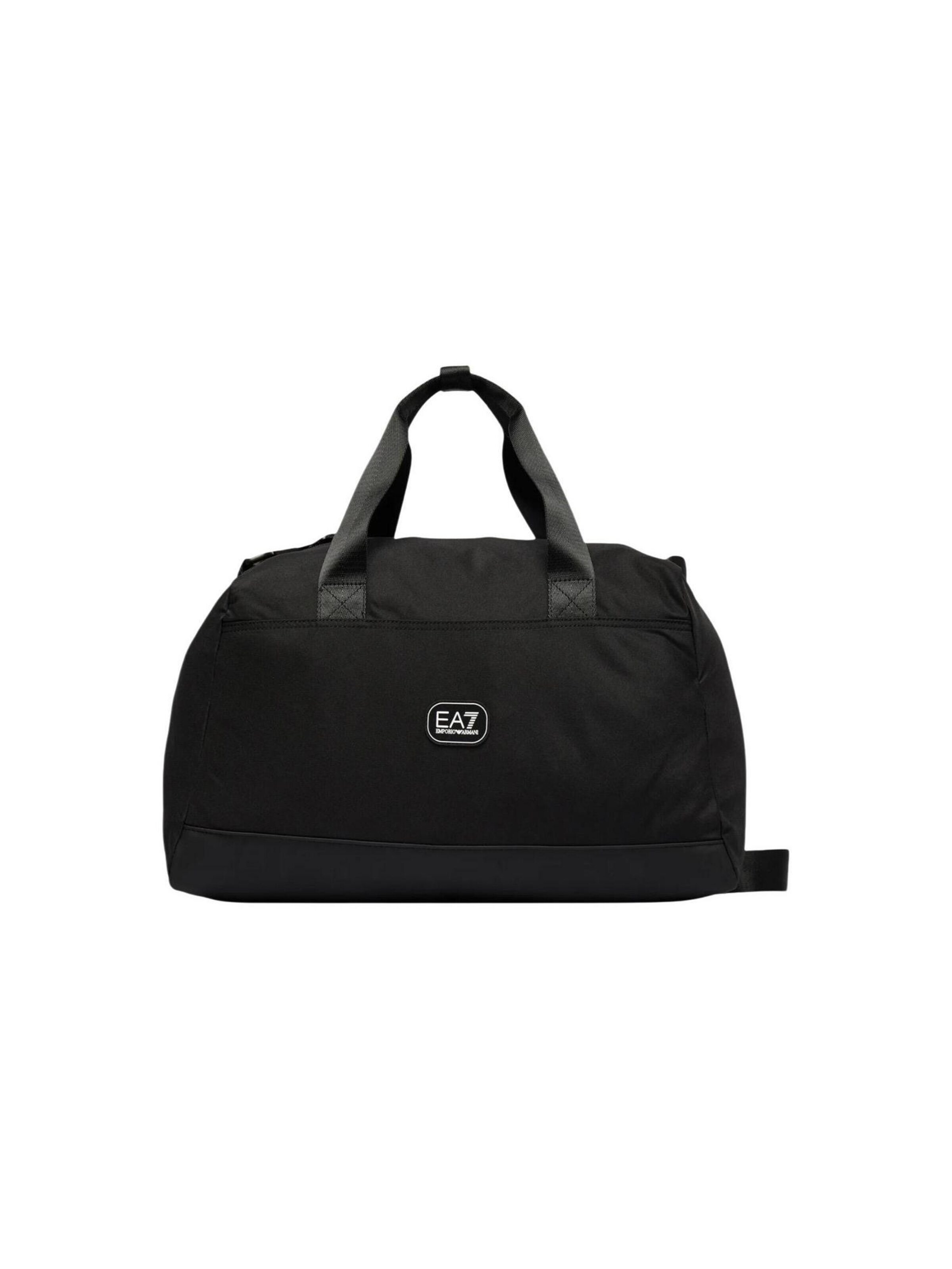 Borsa a tracolla di EA7 Emporio Armani in nero: frontale