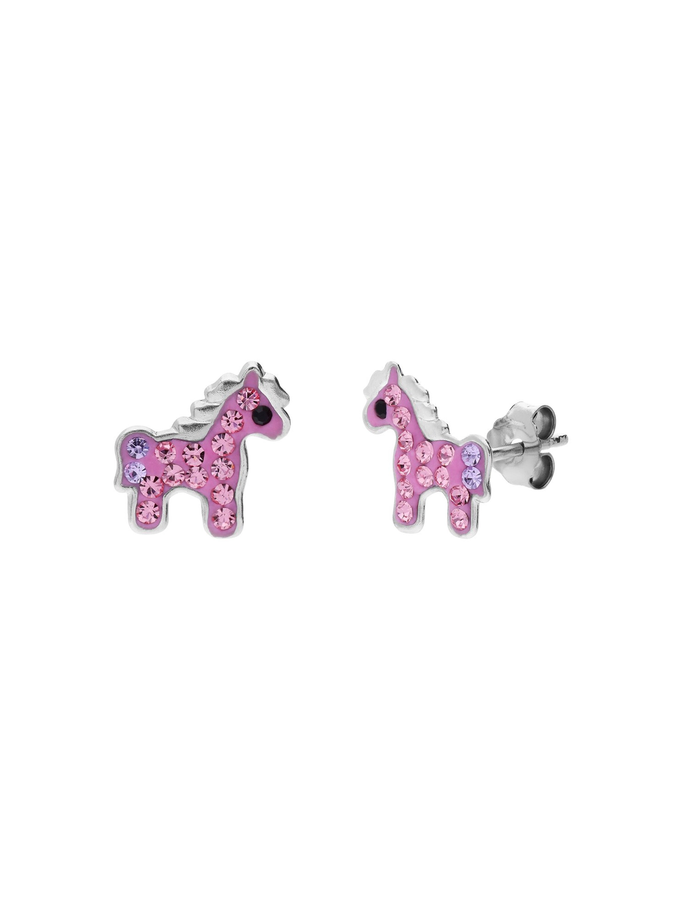 Boucles d'oreilles Lucardi en argent : devant