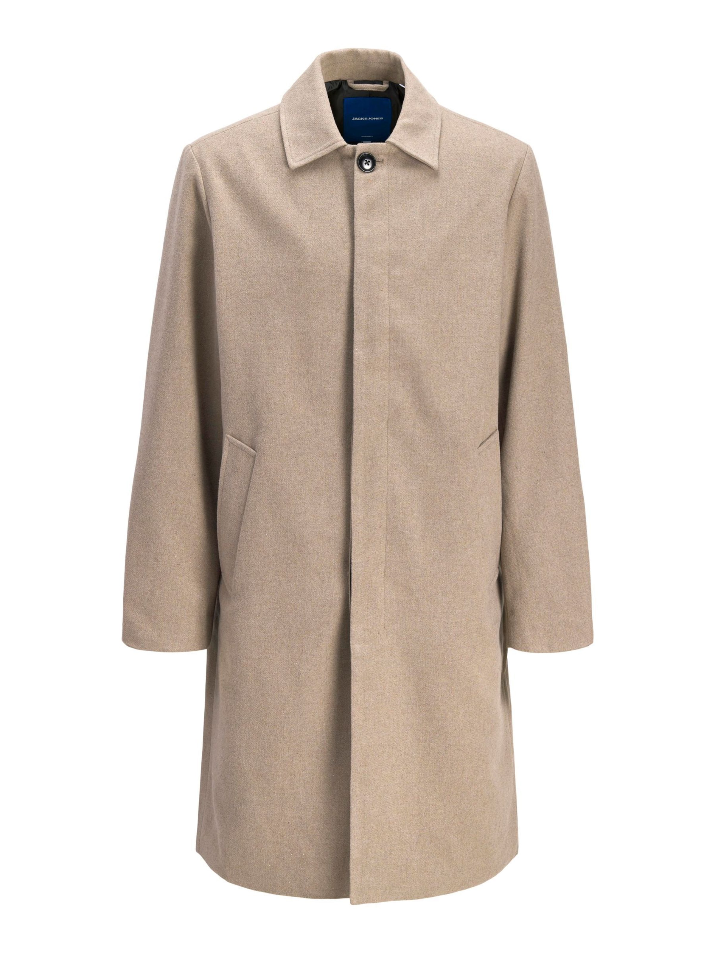 JACK & JONES - Abrigo de entretiempo en beige: frente