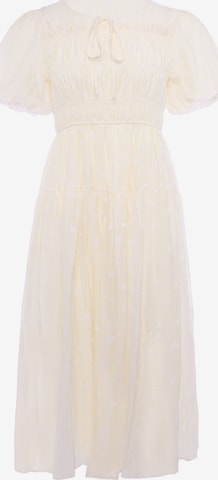 Usha - Vestido en beige: frente