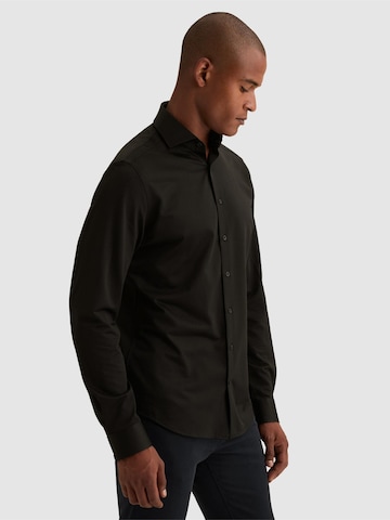 Regular fit Camicia 'Elevated Knit shirt in Oxford jersey' di VANGUARD in nero