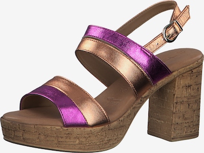 TAMARIS Sandal in Copper / Fuchsia, Item view