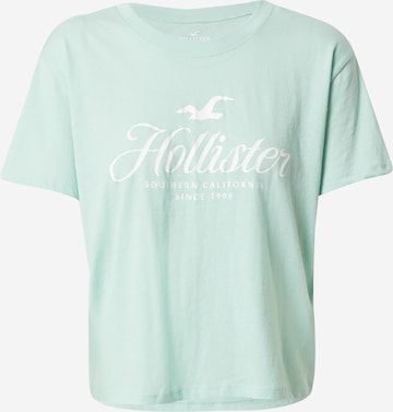 T-shirt HOLLISTER en vert : devant