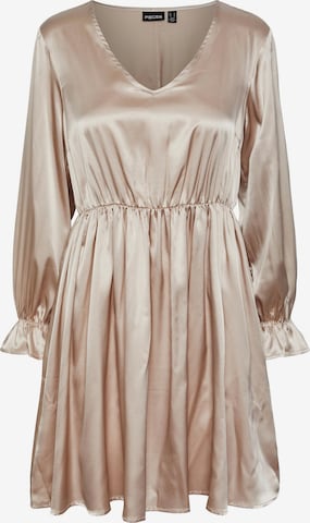 Robe de cocktail 'Slore' PIECES en beige : devant