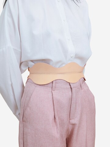 Haute Cuir Belt 'Fira Corset Belt' in Beige