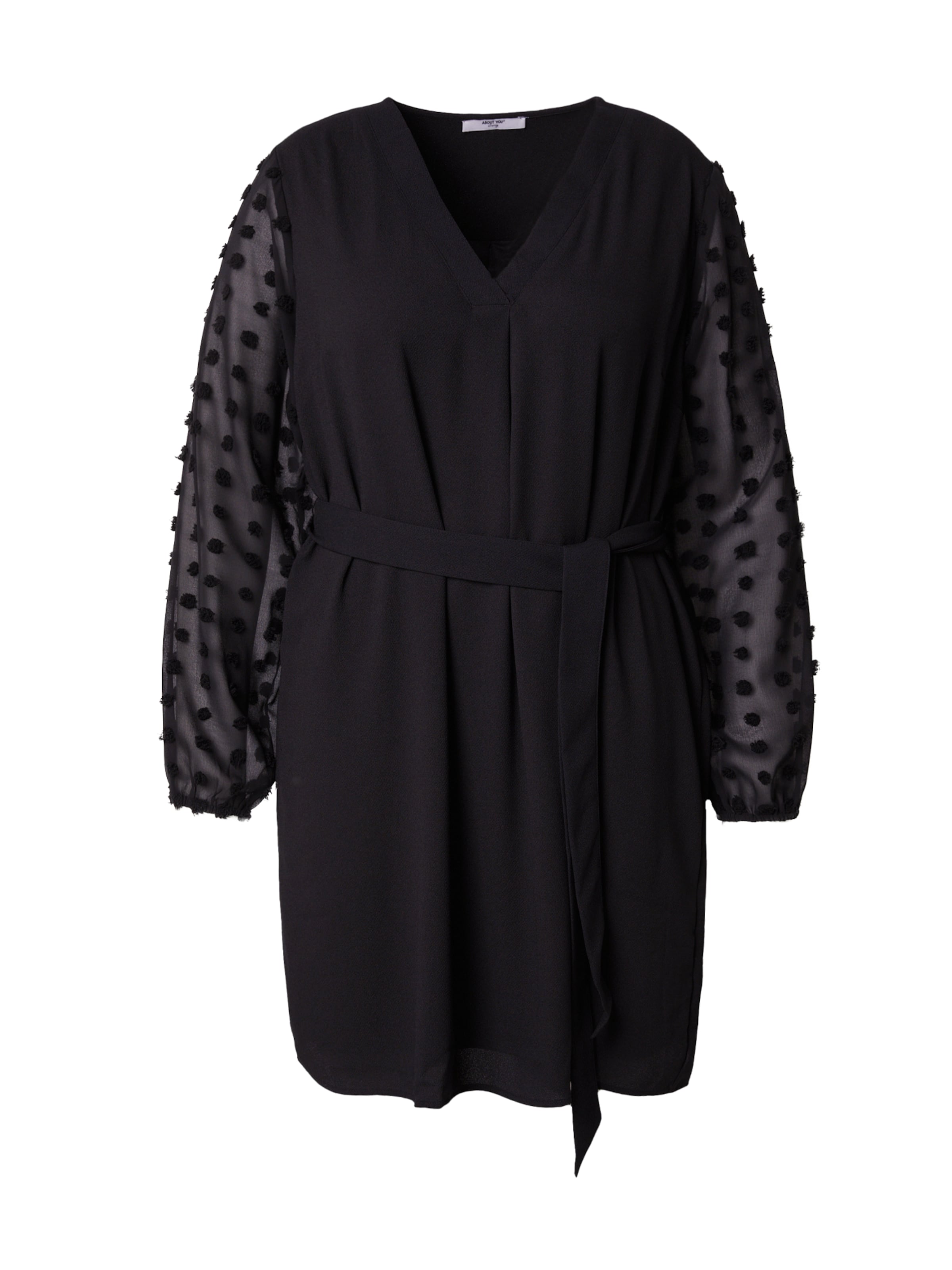 ABOUT YOU Curvy Dress &#x27;Caya&#x27; in Black: front