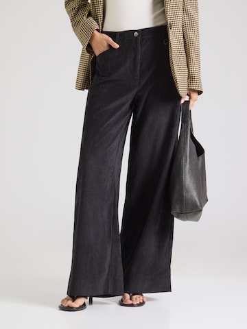 Wide Leg Pantalon MAC en noir : devant