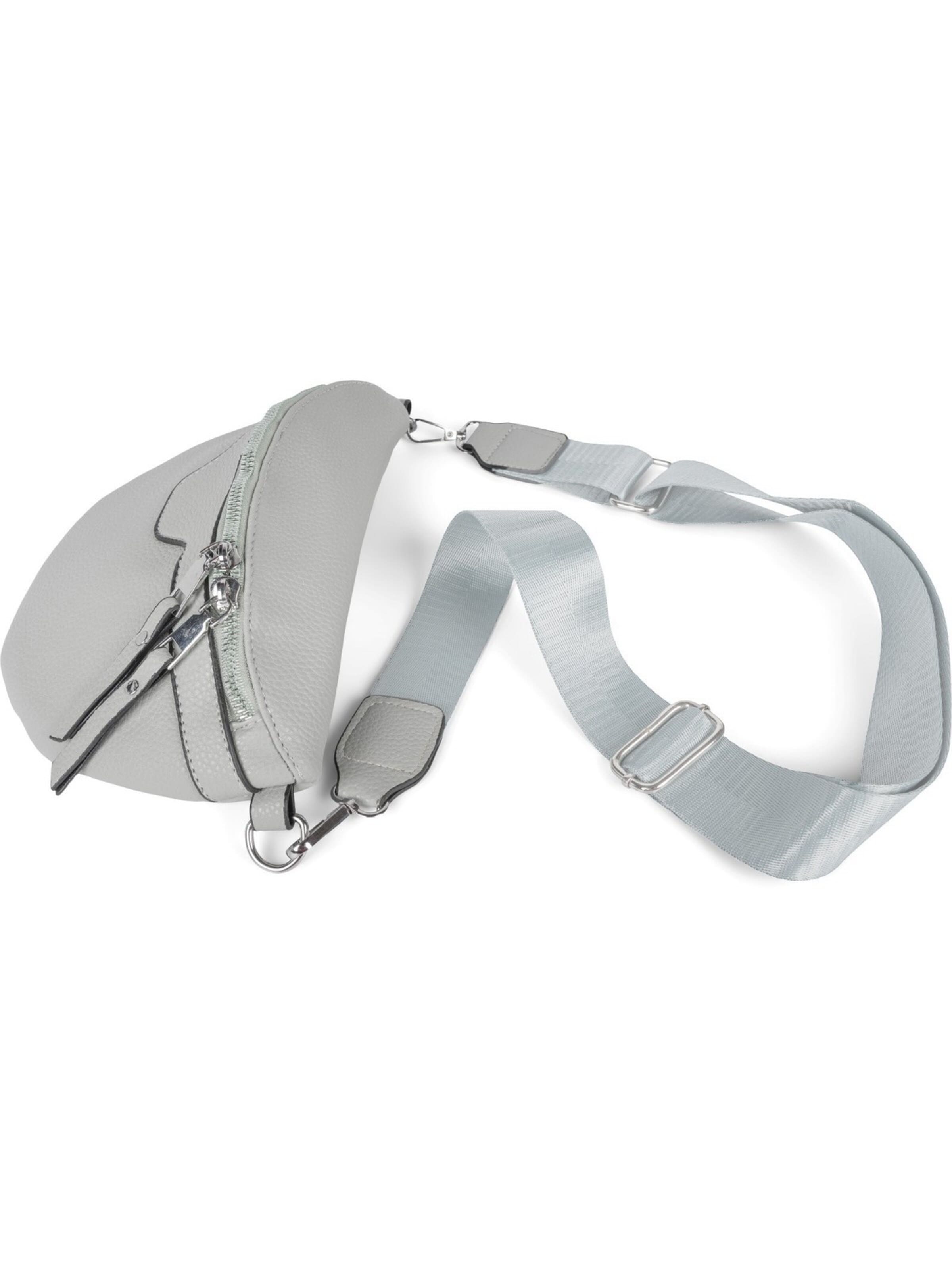styleBREAKER Umhängetasche 'Halbmond Umhängetasche Uni'‌‌‌‌‌‌‌‌‌‌ in Grau