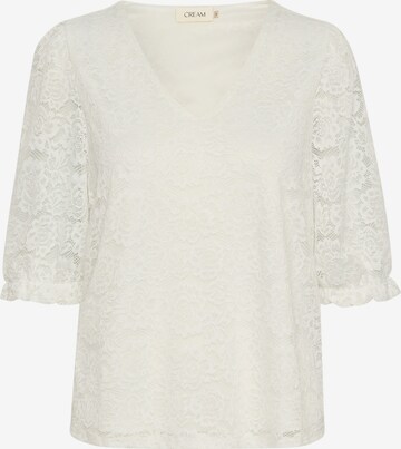 Cream Blouse 'Puka' in White: front