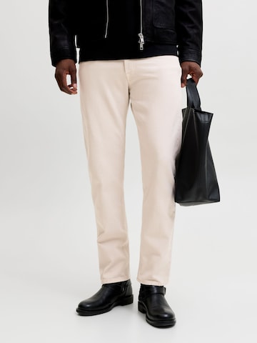 JACK & JONES - Loosefit Vaquero 'JJIChris JJOriginal' en beige: frente