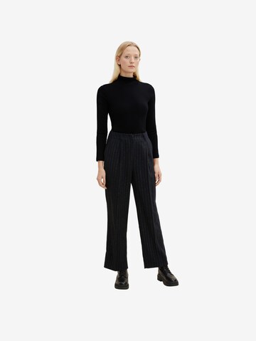 TOM TAILOR Regular Hose 'Lea' in Schwarz