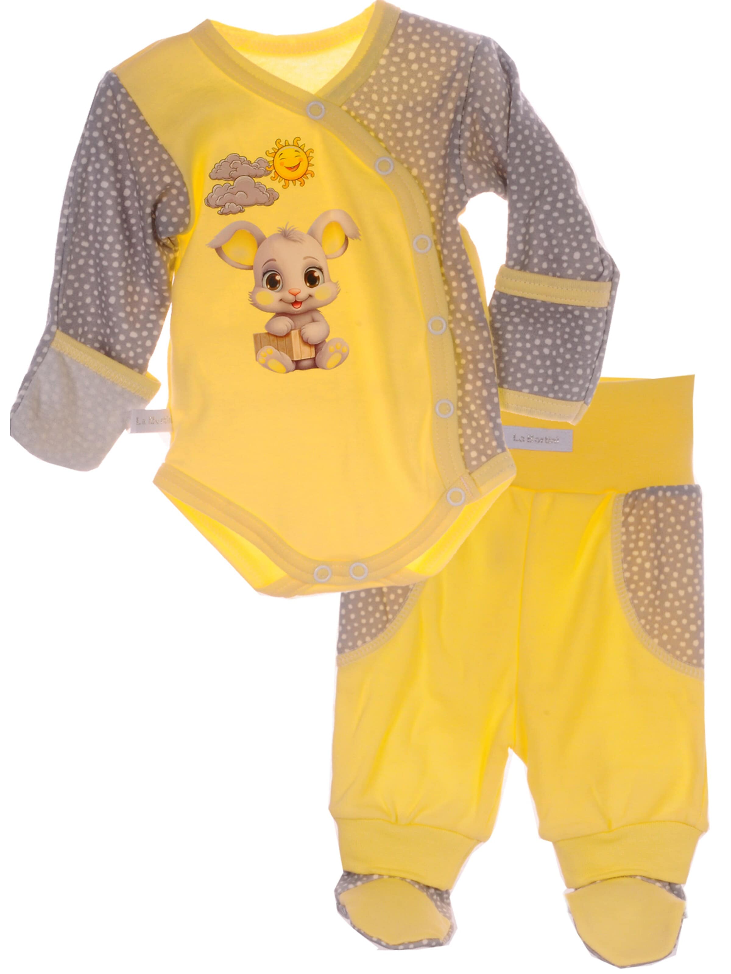 La Bortini Underwear Set in Yellow: front