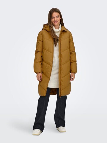 JDY Winter Coat in Brown