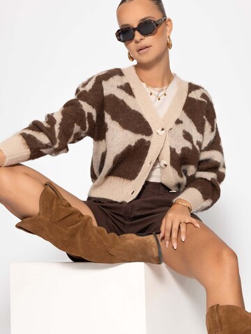 SASSYCLASSY Oversizestrickjacke‌‌‌‌‌ in Braun