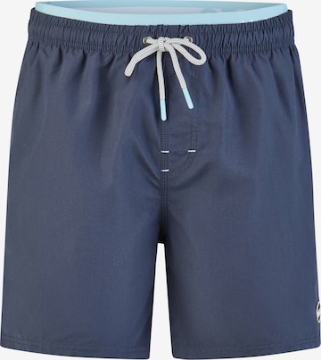 Happy Shorts Zwemshorts 'Double Waistband' in Blauw: voorkant