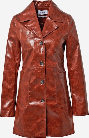 Veste mi-saison 'Hanna' WEEKDAY en marron : devant