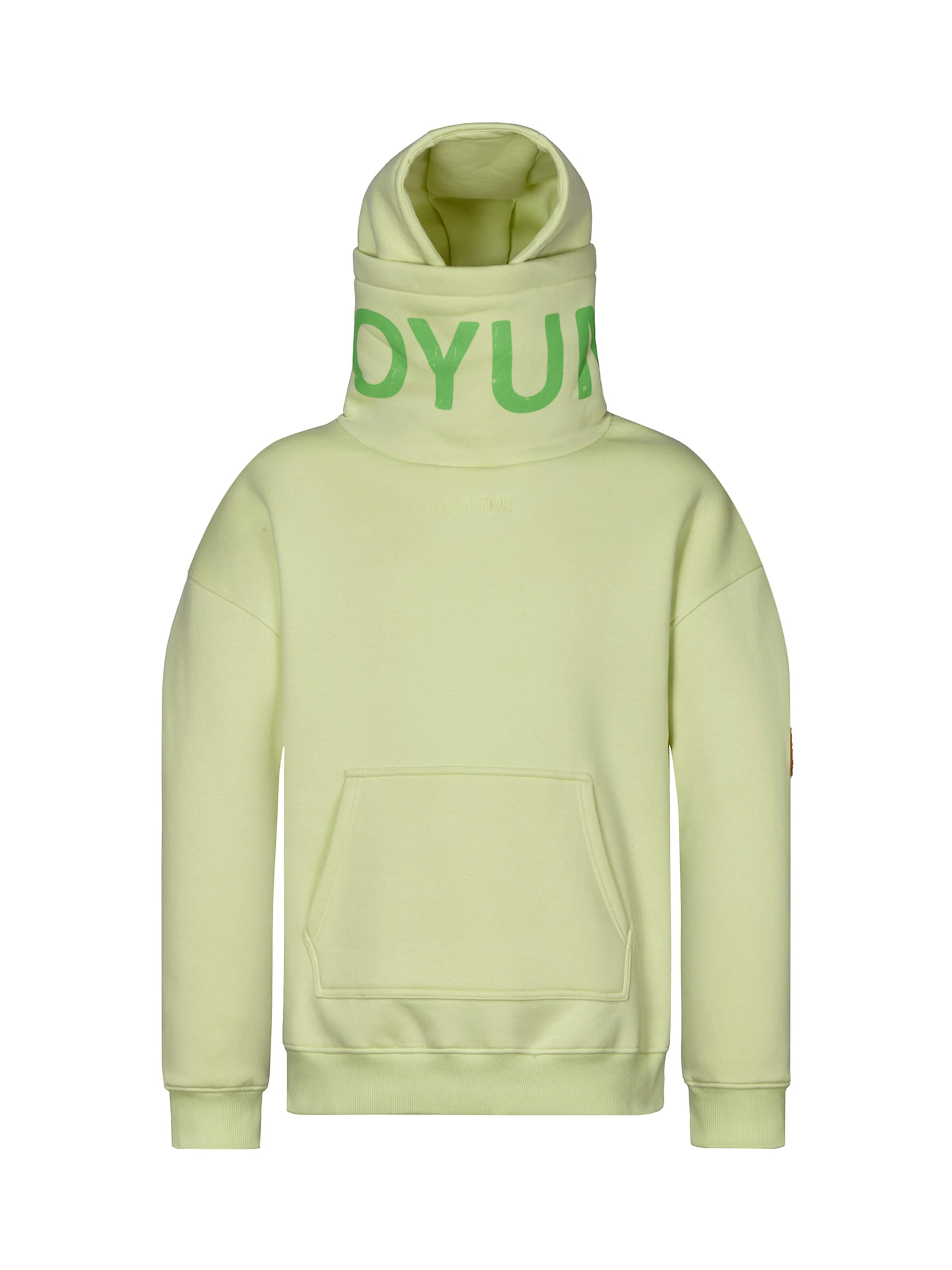 Koyumi Sweatshirt 'Break Your Neck' in Green: front