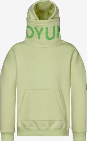 Koyumi Sweatshirt 'Break Your Neck' in Green: front