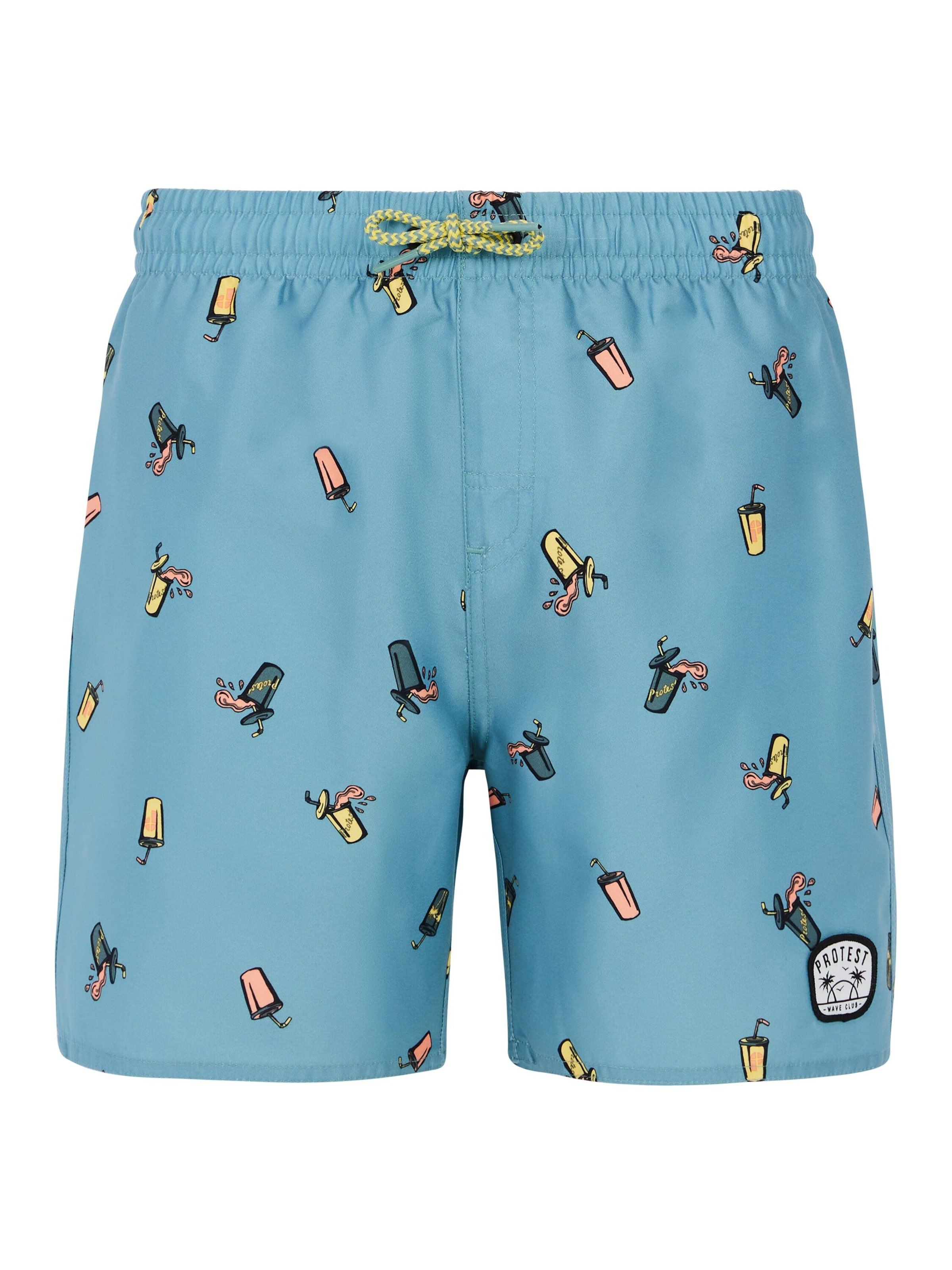 PROTEST Badeshorts 'PRTRocker JR' in Grün: Vorderseite