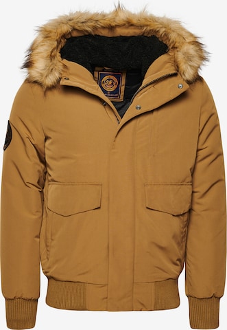 Superdry Tussenjas 'Everest' in Bruin: voorkant